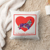 Corgi Welsh Dog Red Heart Moederdag Kussen (Deken)