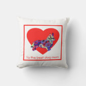Corgi Welsh Dog Red Heart Moederdag Kussen (Voorkant)