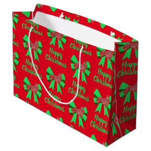 Corgi Welsh Kerstmis Dog en Green Bow Groot Cadeauzakje