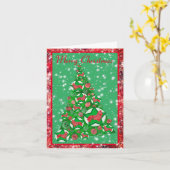 Corgi Welshe Hond Kerstballen Kerstboom met Sterre Kaart (Gele Bloem)