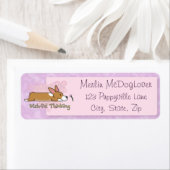 Corgi wensdenken etiket (Insitu)