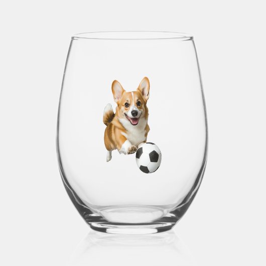 Corgi Wijnglas Zonder Voet (Voorkant)