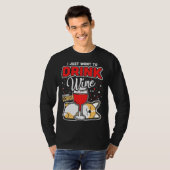 Corgi Wine T-shirt (Voorkant volledig)