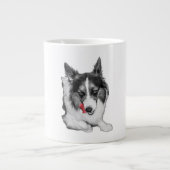 Corgi Wink in het rood Grote Koffiekop (Voorkant)