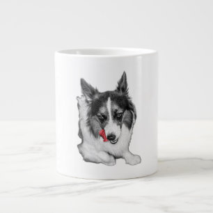 Corgi Wink in het rood Grote Koffiekop