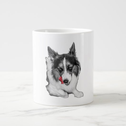 Corgi Wink in het rood Grote Koffiekop (Voorkant)