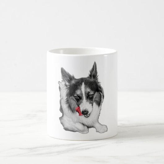 Corgi Wink in het rood Koffiemok (Center)