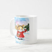 Corgi Winter Angel Koffiemok (Voorkant links)