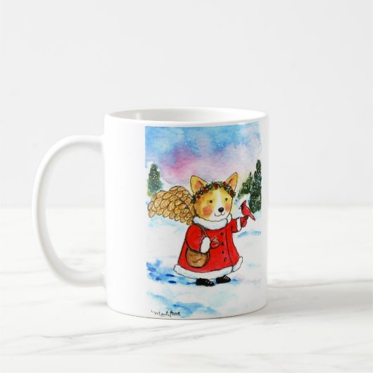 Corgi Winter Angel Koffiemok (Links)