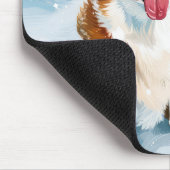 Corgi Winter Wonderland Christmas Joy Muismat (Hoek)