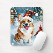 Corgi Winter Wonderland Christmas Joy Muismat (Met muis)