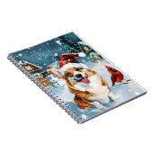 Corgi Winter Wonderland Christmas Joy Notitieboek (Rechterzijde)