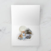 Corgi Winter Wonderland Wenskaarten Feestdagen Kaart (Binnen)