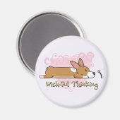 Corgi Wishful Thinking Magnet (Voorkant / Achterkant)