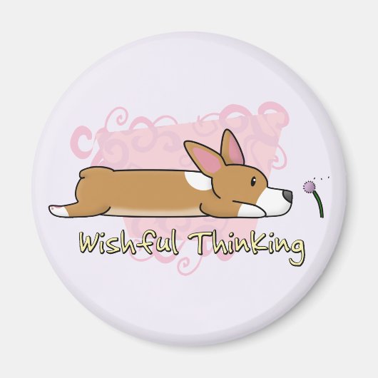 Corgi Wishful Thinking Magnet (Voorkant)
