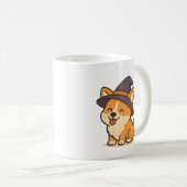 Corgi Witch Drinkware – Schattigee magische honden Koffiemok (Voorkant rechts)