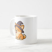 Corgi Witch Drinkware – Schattigee magische honden Koffiemok (Voorkant links)