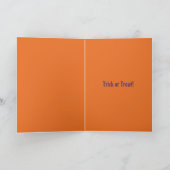 Corgi Witch Halloween Card Kaart (Binnen)