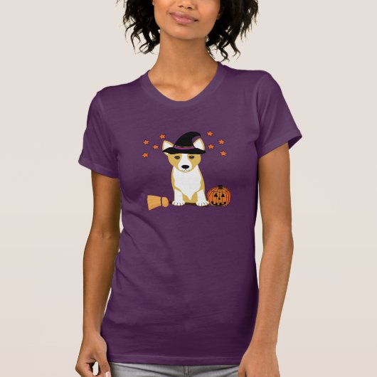 Corgi Witch T-shirt (Voorkant)