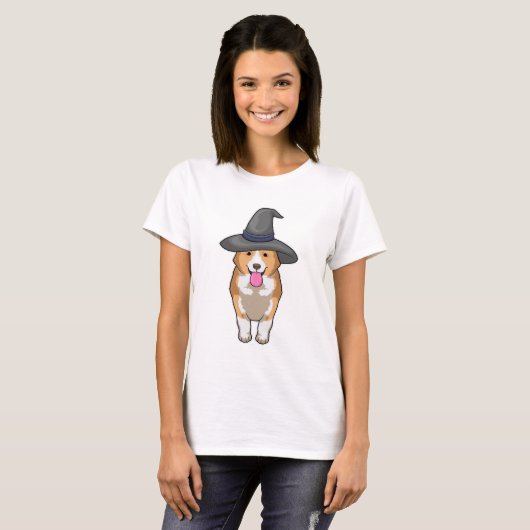 Corgi Witch T-shirt (Voorkant volledig)