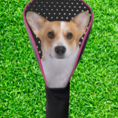 Corgi witte stippen golfheadcover