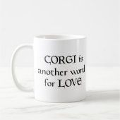 corgi woordkoffie - mok (Links)
