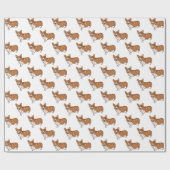 Corgi Wrapping Paper Cadeaupapier (Vlak)