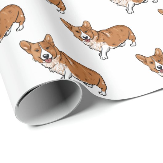 Corgi Wrapping Paper Cadeaupapier (Rol Hoek)
