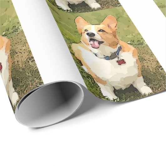 Corgi Wrapping Paper Cadeaupapier (Rol Hoek)