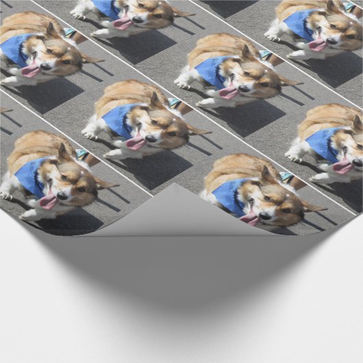 Corgi Wrapping Paper Cadeaupapier (Hoek)