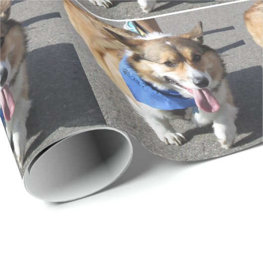 Corgi Wrapping Paper Cadeaupapier (Rol Hoek)
