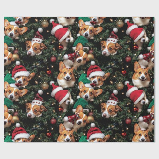 Corgi Wrapping Paper Cadeaupapier (Vlak)