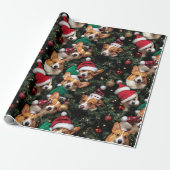 Corgi Wrapping Paper Cadeaupapier (Uitgerold)