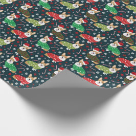 corgi xmas sweaters cadeaupapier