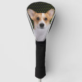 Corgi   yellow dots golfheadcover (Voorkant)