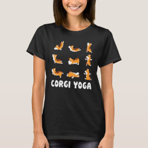 Corgi Yoga Schattige Meditatie Workout Oefening Ho T-shirt