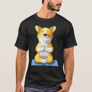 Corgi yogahouding hond Pembroke Welsh Corgi eigena T-shirt