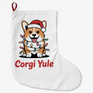 Corgi Yule Grappig Kerstmis Kawaii Corgi Hond Lief Grote Kerstsok