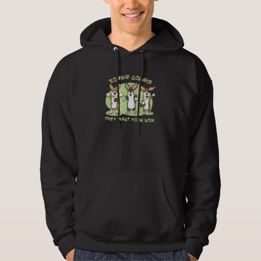 Corgi Zombies Hoodie (Voorkant)