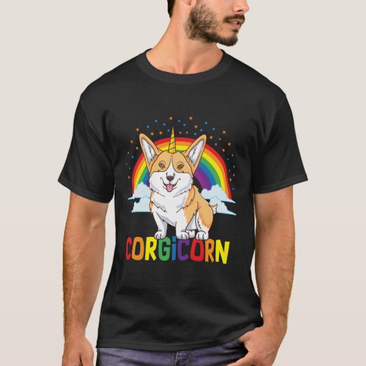 Corgicorn Corgi Unicorn T-shirt (Voorkant)