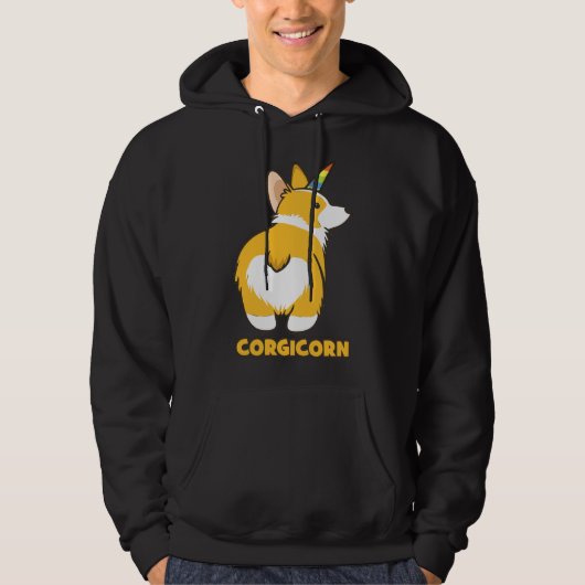Corgicorn Essential Hoodie (Voorkant)