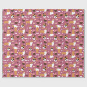 Corgis and Cupcakes Birthday Party Cadeaupapier (Vlak)