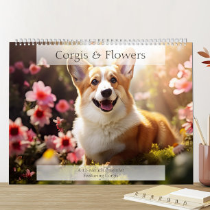 Corgis and Flowers Hondenliefhebber Kalender