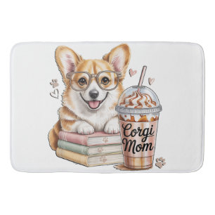 Corgi's Boeken en IJskoude Koffie voor Hond Badmat