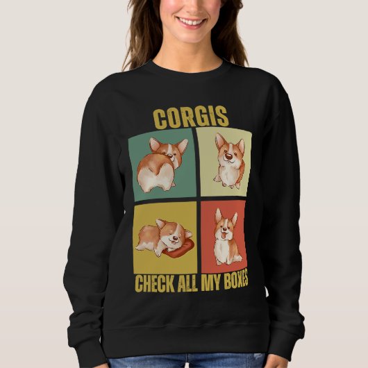 Corgis Check All My Boxes  Corgi Trui (Voorkant)