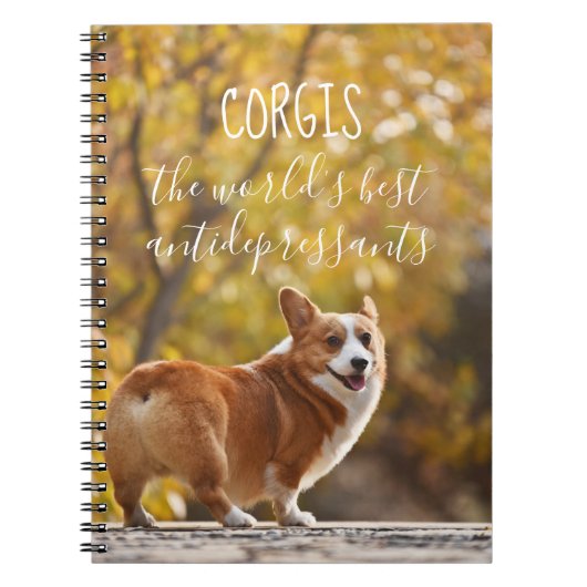 Corgis De beste antidepressiva ter wereld Notitieboek (Voorkant)