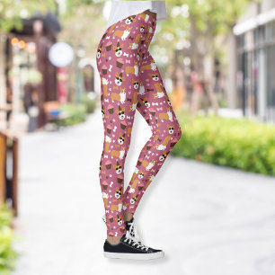 Corgis en Cupcakes Welsh Corgi Party Pet Leggings