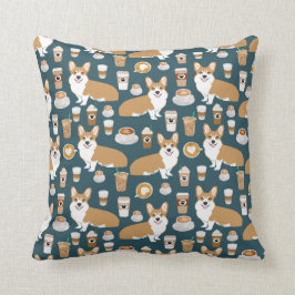 Corgis en koffie kussen - leuk corgi cadeau