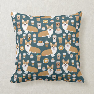 Corgis en koffie kussen - leuk corgi cadeau