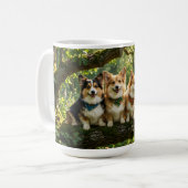 Corgi's en Vogel Koffiemok (Voorkant links)
